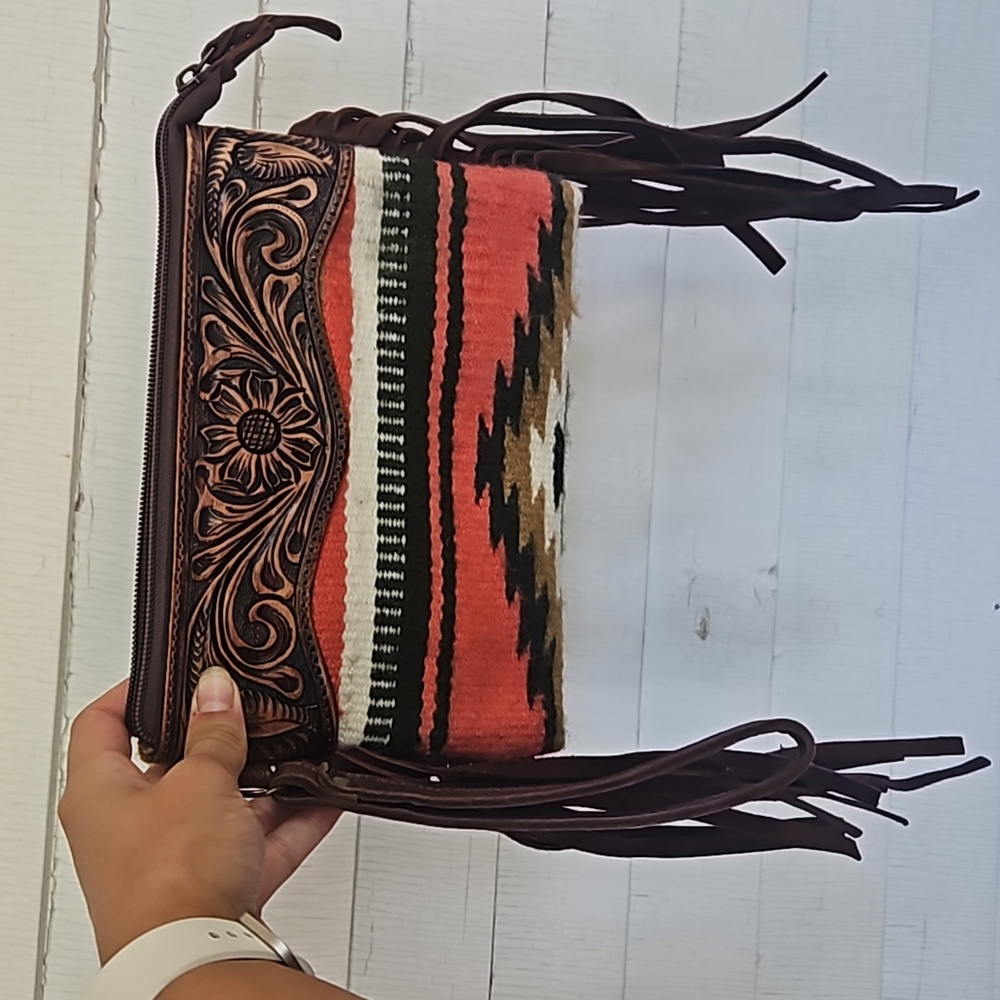 American Darling fringe wristlet
